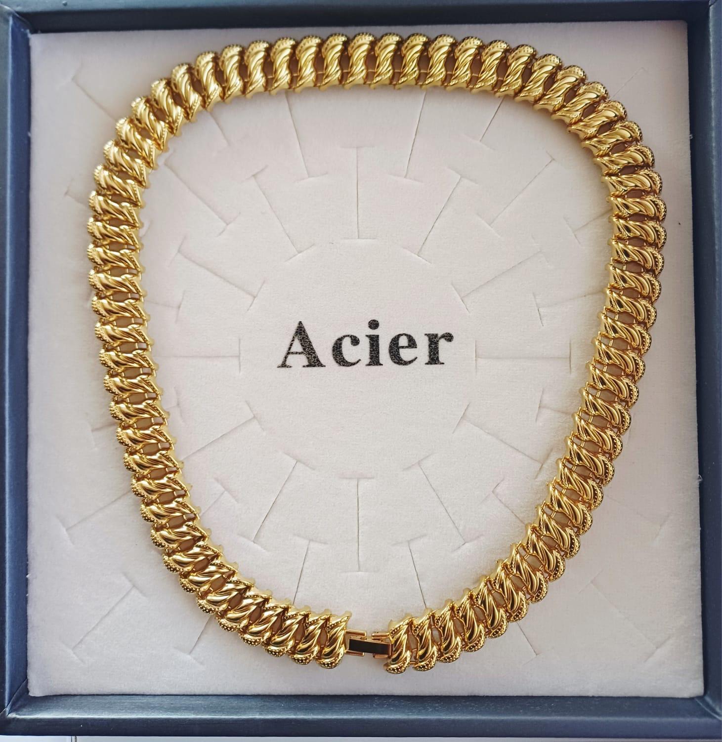 Collier my américain en acier