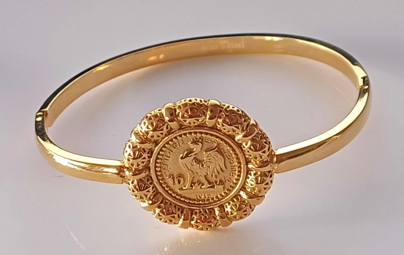 Bracelet coq en acier inoxydable
