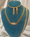 Parure Monaco avec bague en acier inoxydable