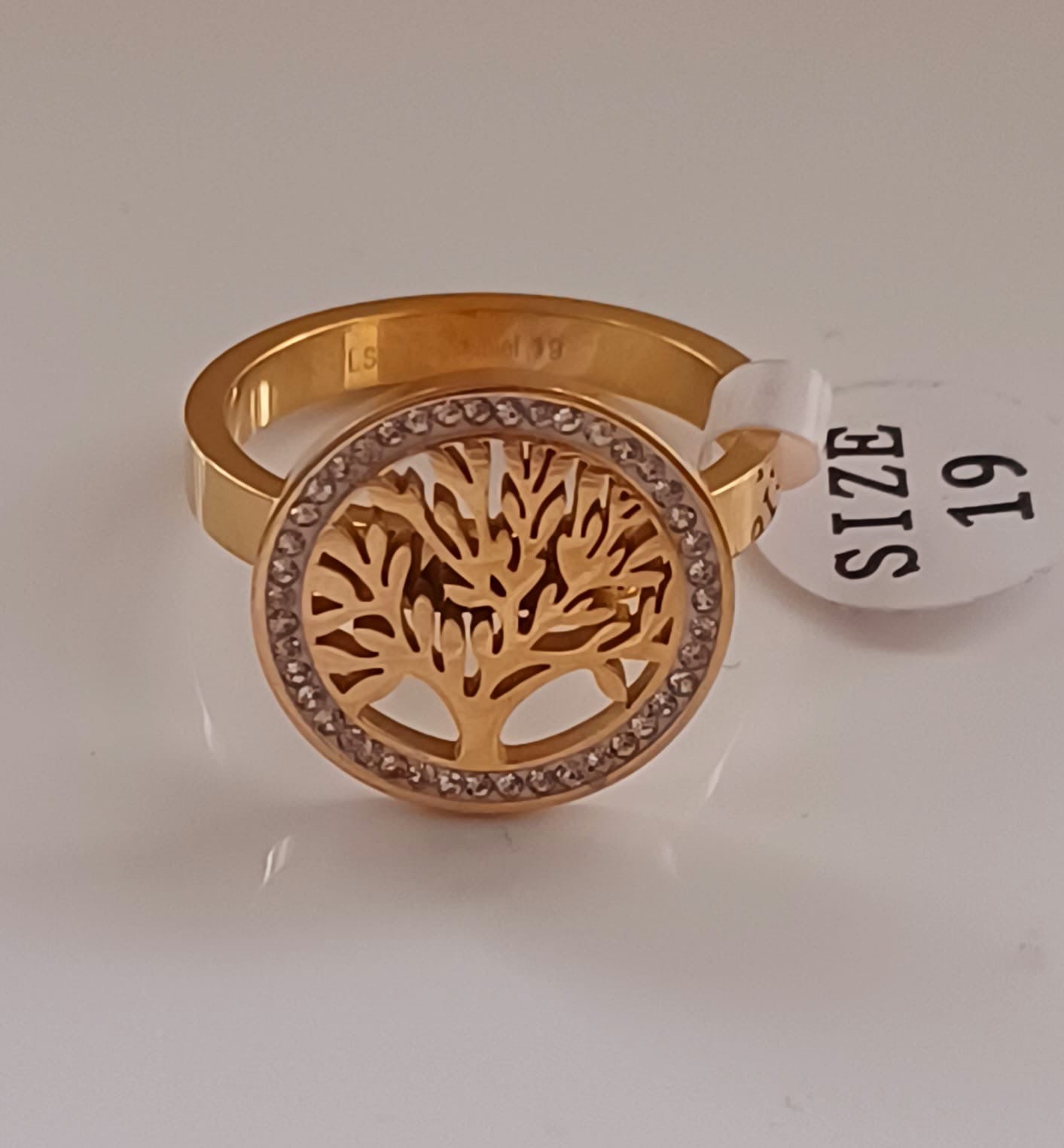 Bague Arbre de vie en acier inoxydable