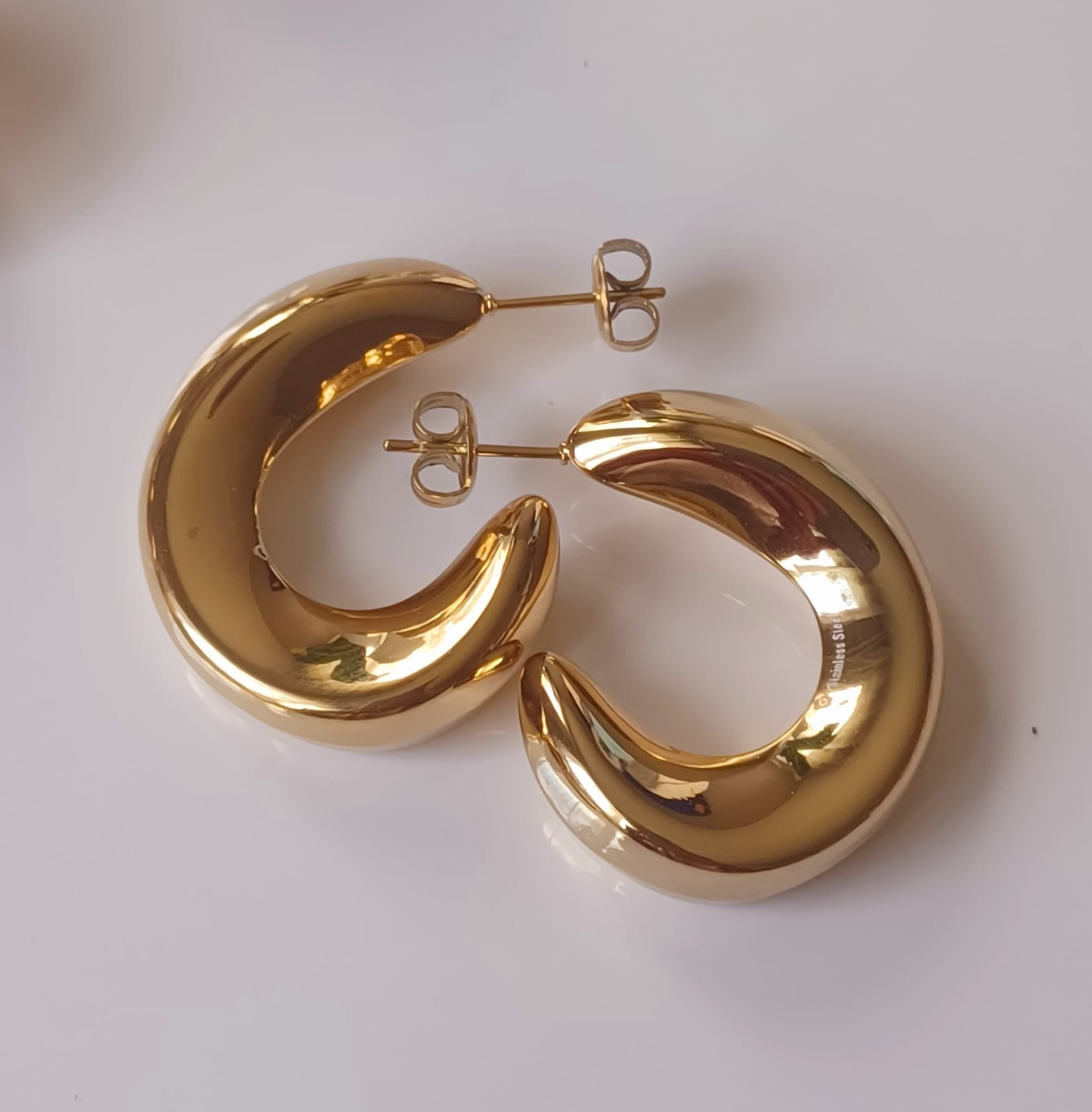 boucles d’oreilles, nouvelle collection en acier inoxydable