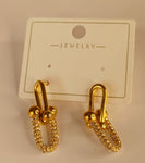 Boucle d’oreille Tiffany en acier inoxydable