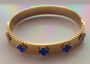 Bracelet van bleu en acier inoxydable