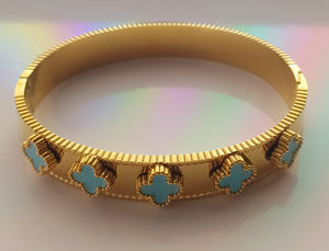 Bracelet van bleu ciel en acier inoxydable