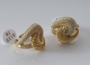 Bague tressé new en acier inoxydable