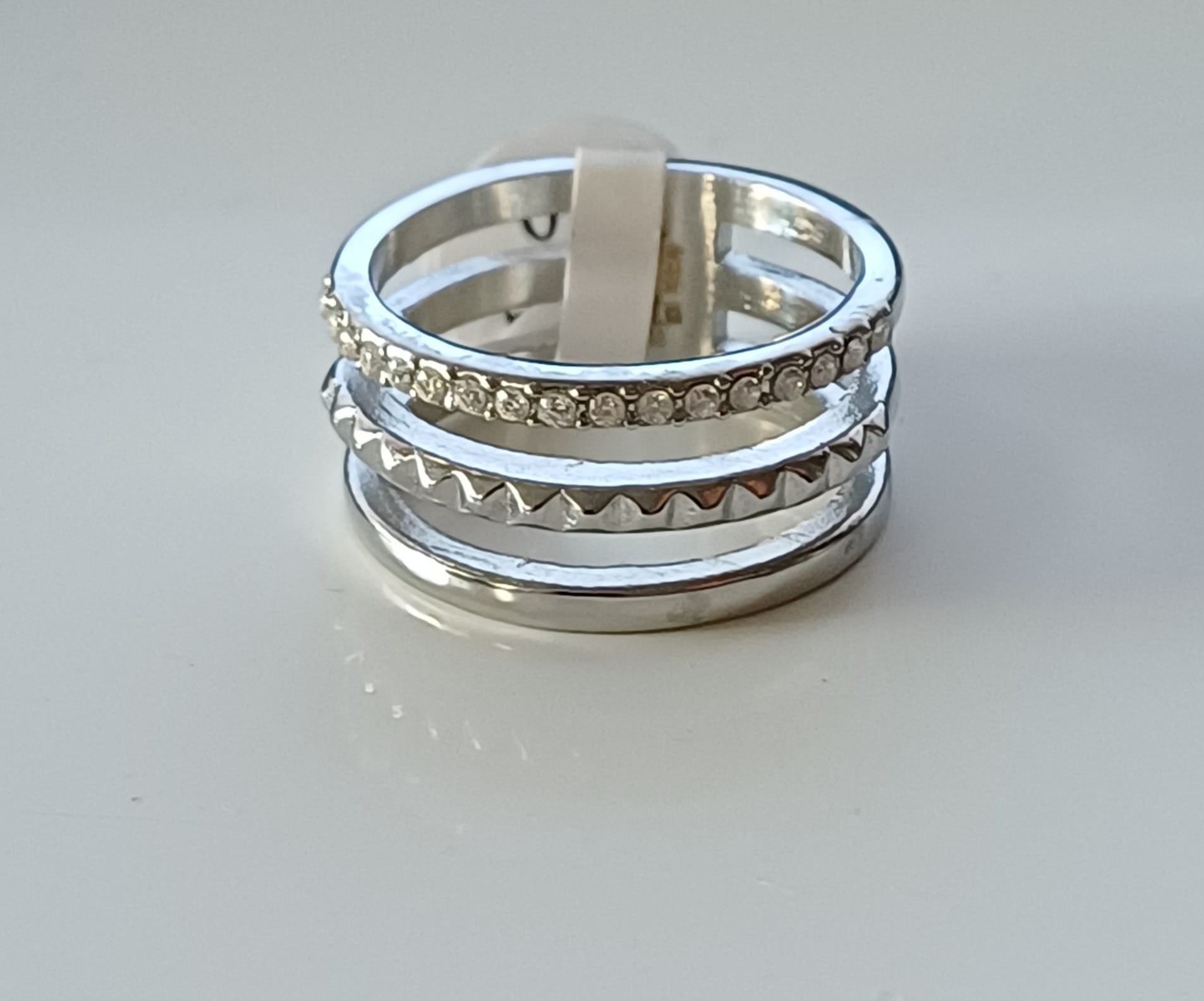 Bague trio en acier inoxydable