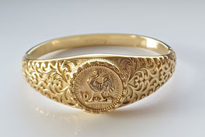 Bracelet coq new 25 diamètre 6,3cm en acier