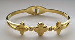 Bracelet trèfle nouvelle collection en acier inoxydable