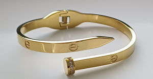 Bracelet clos & cartier en acier inoxydable