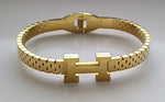Bracelet H nouvelle collection en acier inoxydable