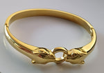 Bracelet jaguar double en acier inoxydable