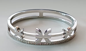 Bracelet amazigh argenté en acier inoxydable