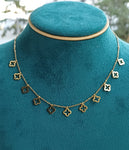 Collier trèfle en acier inoxydable