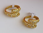 Bague beldi avec strass en acier inoxydable