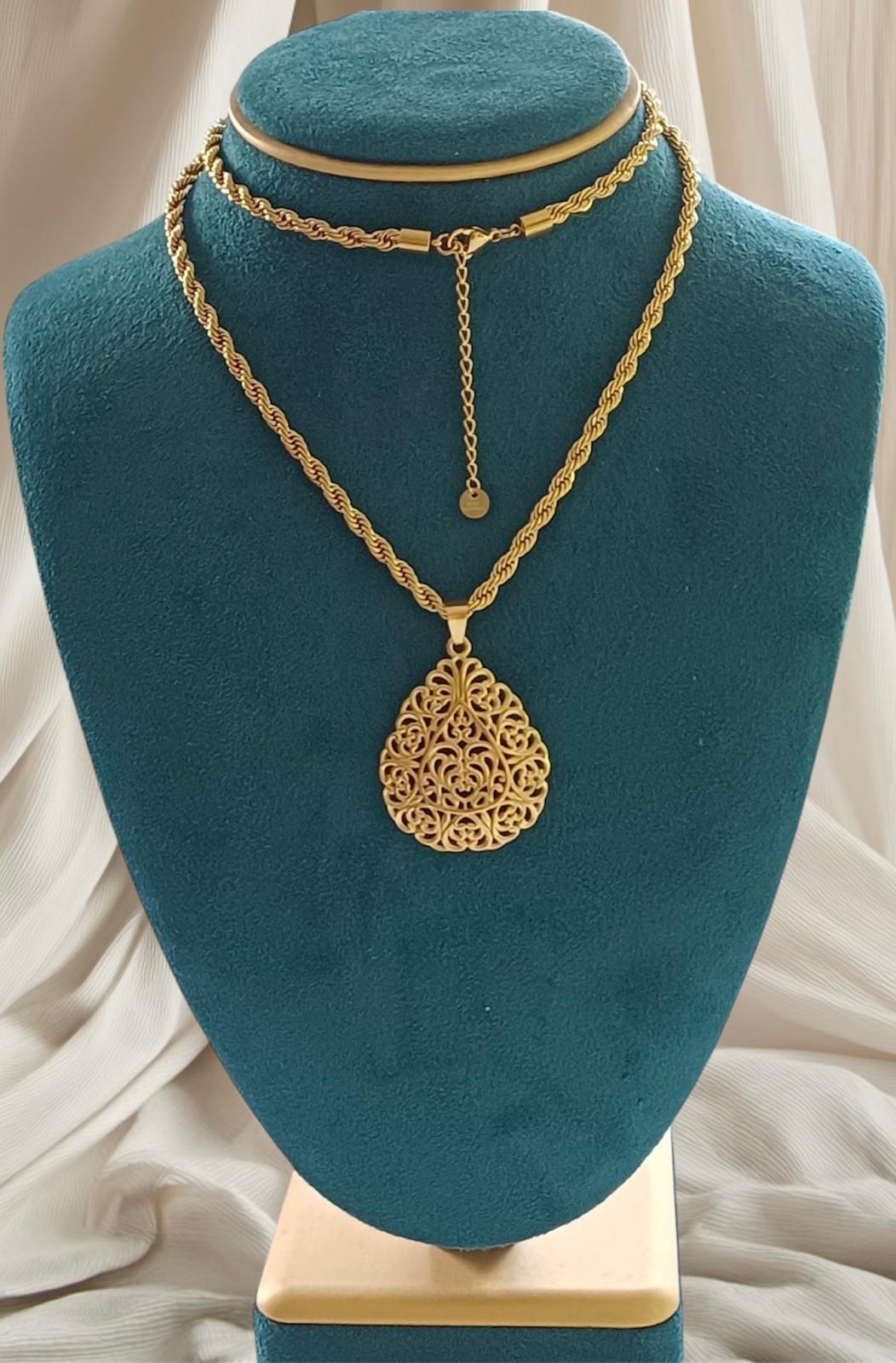 Collier sautoir 70cm en acier inoxydable