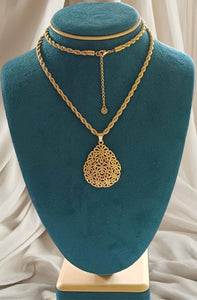 Collier sautoir 70cm en acier inoxydable