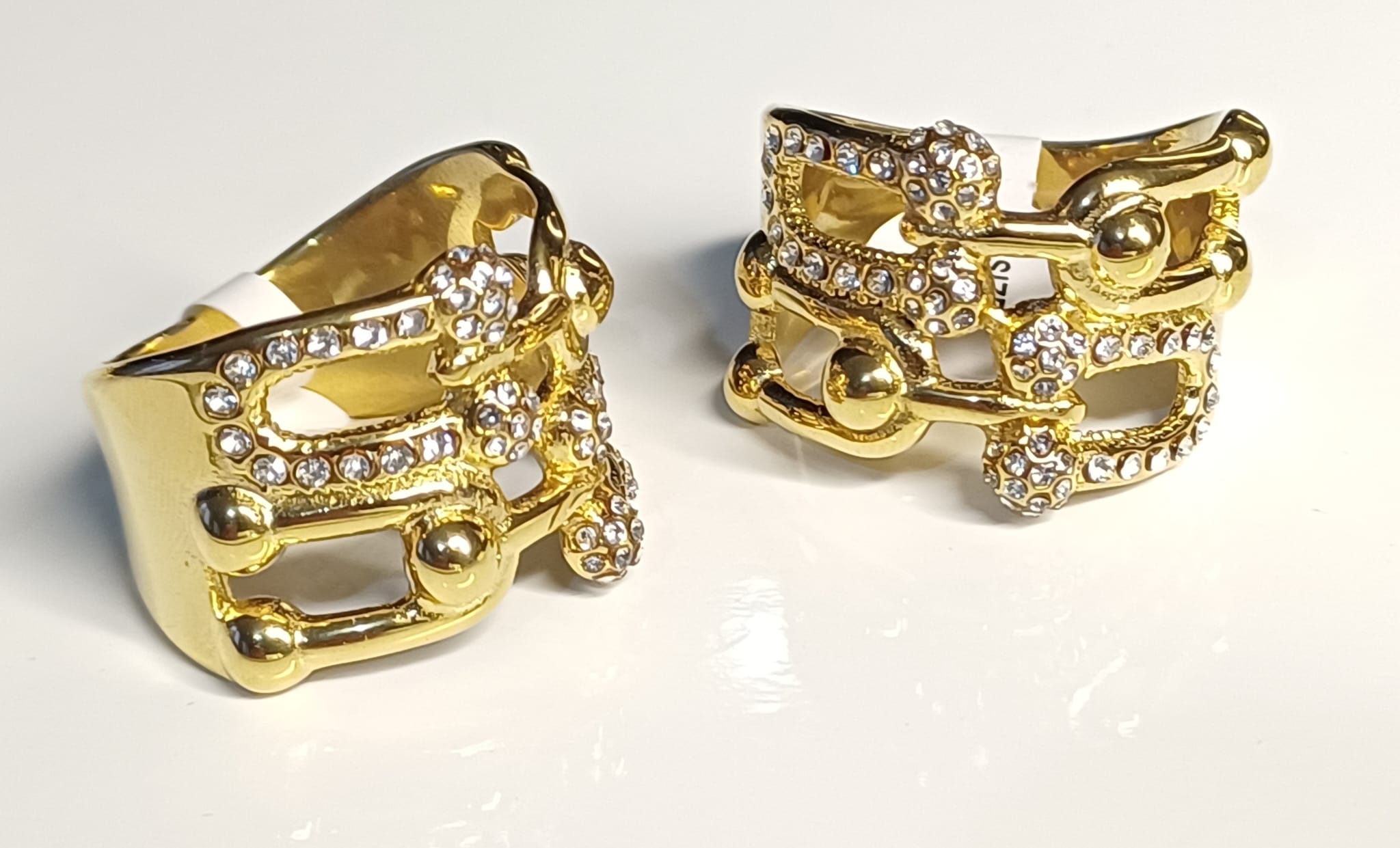 Bague Tiffany double en acier inoxydable